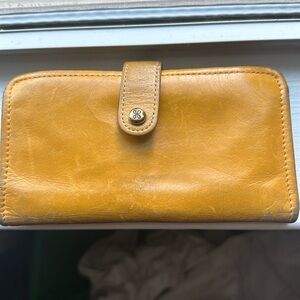 HOBO Yellow Leather Wallet